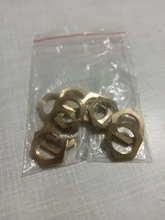 Pipe-Fitting Copper Hex-Lock Female Thread Hexagonal 5pcs Nuts Shank-Cap 1/8-3/4