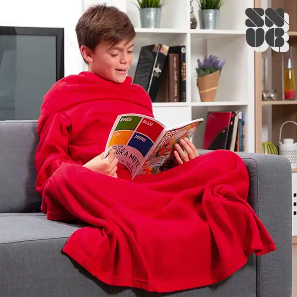 extra soft snug snug kids blanket with sleeves