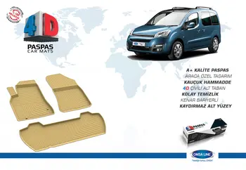 

Between 2008-2018 4D Mat Beige Citroen Berlingo 2