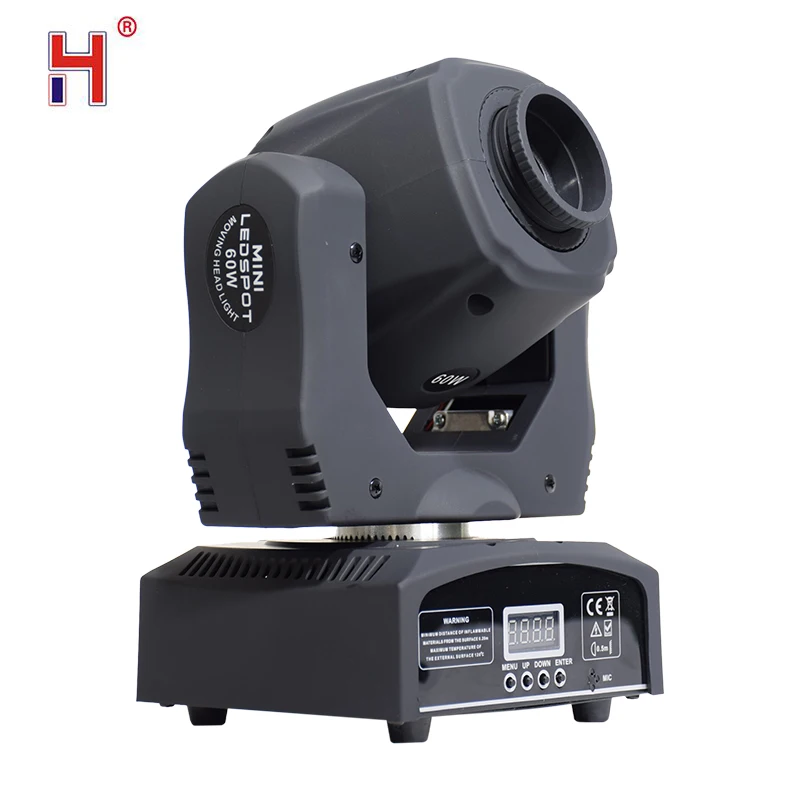 Lyre Led Mini Spot 60W Moving Head Lights Professional Stage Equipment Of  High Quality 7 Gobos Dmx-512 For Party Dj Disco