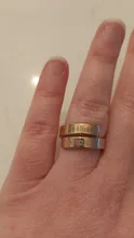 Anillo personalizado de oro rosa para mujer, joyería con dos nombres estampada, regalo personalizado