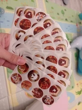 Pegatinas de dibujos animados de animales del zoo para niños, pegatina de juguetes clásicos de la escuela, pegatina de recompensa, 8 diseños de León, 500 Uds. Por rollo