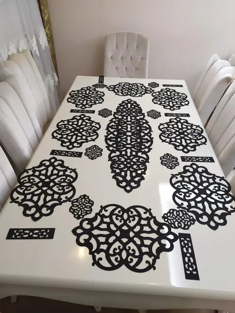 conjun Camino de mesa SELJUQIAN-Juego de mesa con motivos otomanos conjun Camino de mesa SELJUQIAN-Juego de mesa con motivos otomanos