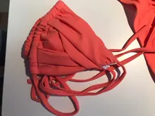 Miyouj-Bikinis con micropliegues para mujer, traje de baño Sexy, conjunto de Bikini de corte alto, bañador blanco con cordón, novedad