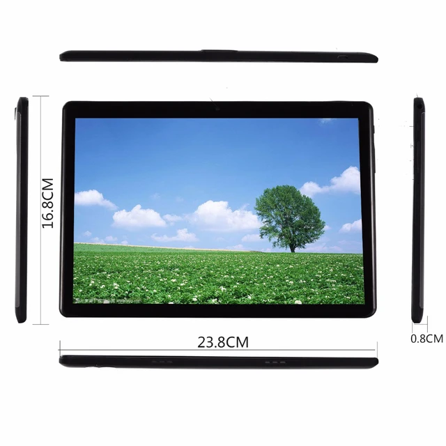 $95,00 €  TABLET 10 INCHES octa core ANDROID 96 hard gb RAM 64 DISC DUAL SIM DOUBLE TEMPERED GLASS