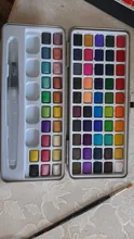 SeamiArt-Juego de acuarela con purpurina, 72/90 colores, suministros de pintura de arte