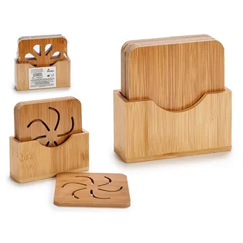 

Coasters (9 x 9 x 0,5 cm) (4 Pieces) Bamboo