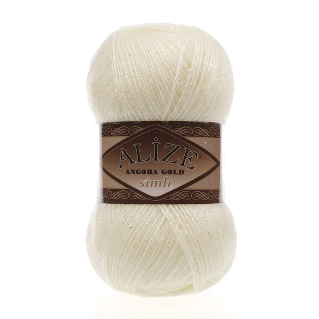 Alize Angora Gold Simli, Silvery, Knitting, Acrylic Yarn, Wool, Sweater Yarn, Crochet Yarn, Winter Yarn,n, Light Yarn, Lace 67