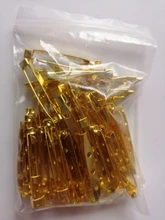 50 unids/lote 15 20 25 30 35 mm broche de Clip pines alfileres de seguridad broche ajustes en blanco Base para la fabricación de la joyería DIY suministros