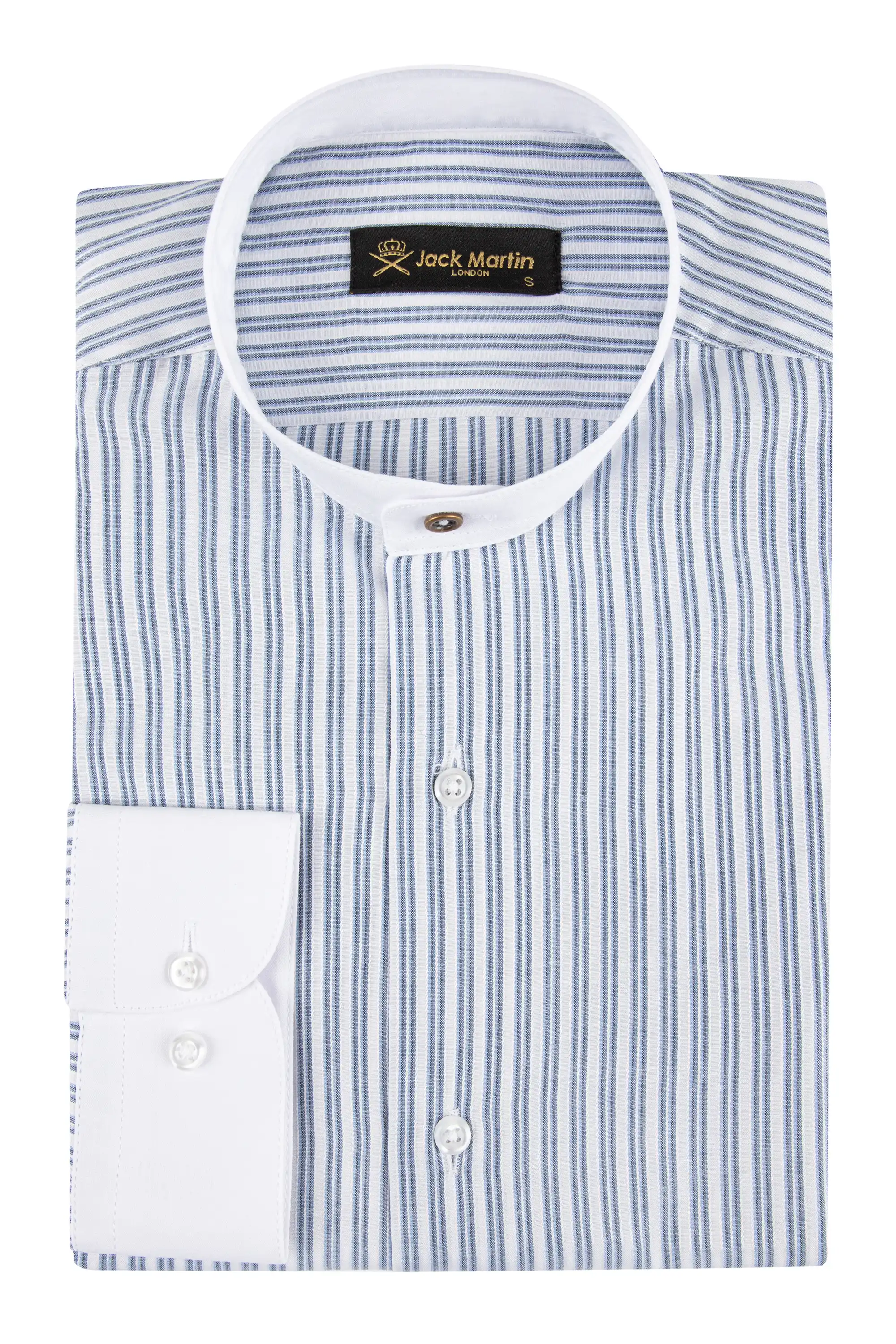 collarless white shirt slim fit