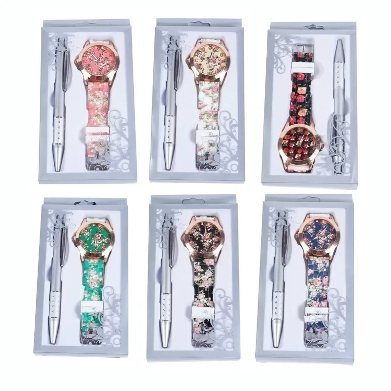 Lote 20 Relojes Floral Silicona En Caja + Rem Grafo- Detalles, Regali E Regali Per Bodas, Aac Izos, Comunità.