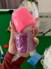 Vendaje elástico autoadhesivo desechable para mango con tubo de estiramiento, accesorios de tatuaje de Color aleatorio x1