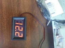 Voltímetro Digital LED de 2 y 3 cables, Detector de voltaje para coche y motocicleta, DC 12V, Monitor de capacidad, color rojo, verde y azul, 0,56 pulgadas