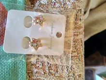 Pendientes de Clip de estrella de lujo para mujer, aretes de diamantes de imitación coloridos, de cristal dorado, sin agujero, para boda y niños