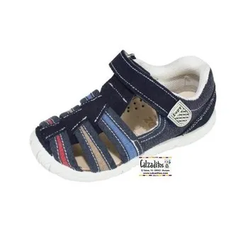 

Canvas sandals three strap with velcro, Lonettes Dobsons.com for kids