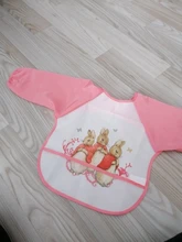 Babero de bebé de dibujos animados para niños, babero impermeable con bolsillo para comer, delantal de manga larga de dibujo, paño para eructar