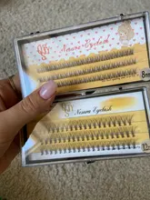 Pestañas postizas pop Coreano cola de pez, dos largas, cortas, para Injerto de plantas, novedad, venta al por mayor