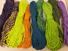 YoouPara-Cuerda de Paracord 250, 550 colores, tipo III, 7, soporte, 100 pies, 50 pies, kit de supervivencia