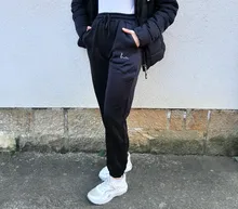 Joggers informales de lana para mujer, pantalones de chándal holgados de cintura alta, Hip-Hop, para correr, trotar, ropa de calle, 2020