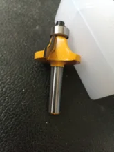Broca con rodamiento para fresadora de madera, herramienta de carpintería de carburo de tungsteno, vástago de esquina redonda Sobre enrutador, 8mm, 1 Uds.