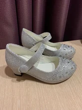 Princess Shoes Girls Sandals Rhinestone Glitter ULKNN High-Heel Children Enfants Female
