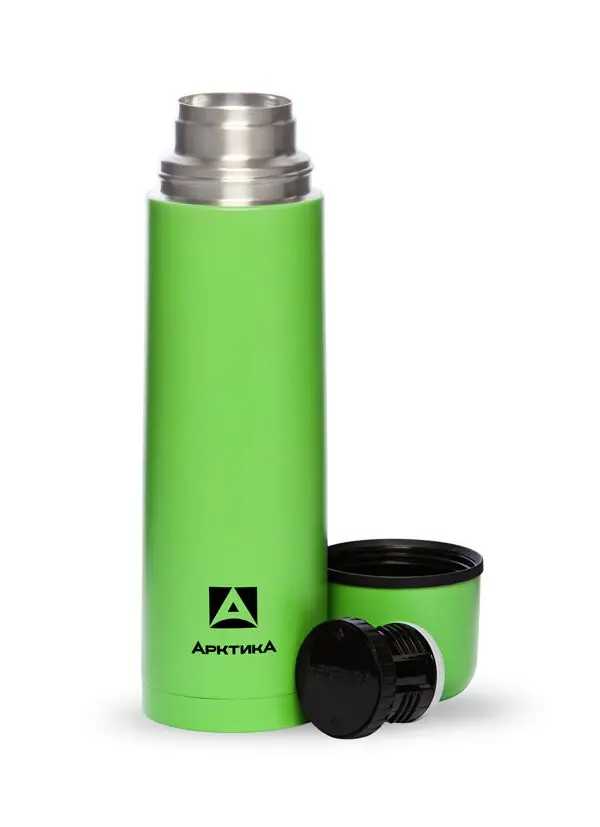 Термос с узким горлом классический цветной 102 пластиковое напыление Арктика | Дом