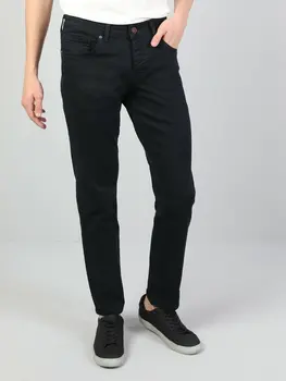 

Colins Men 44 Karl Straight Fit Navy High Rise Straight LegPantsmen's trousers men's pants Trousers for men men pants, CL1006465