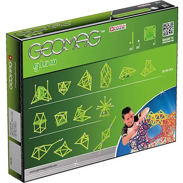 Магнитный конструктор Geomag "Glow 40"