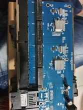 Convertidor de medios de fibra óptica, conmutador Ethernet Gigabit, PCBA 8 RJ45 UTP y 2 puertos de fibra óptica SC 10/100/1000M, placa de 3KM, PCBA 10 Uds.