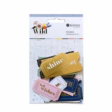 Crzcrafter 24 pçs papel impresso diecut formas efêmera bilhetes folha projetos enfeites diy scrapbooking cardmaking journaling