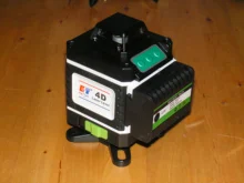 Kaitian-trípode de Nivel láser verde 4D, 16 líneas, autonivelante, Vertical, Horizontal, potente, soporte 360, verde, 3D
