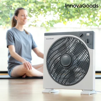 

InnovaGoods floor fan Box InnovaGoods Dia 30 cm 50W White Gray