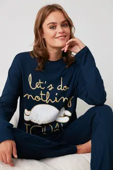 

Trendyol Printed Knitted Pajamas Set THMAW21PT0330