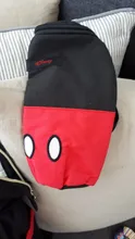 Bolsa de pañales con USB de Disney, mochila momia de maternidad/bolsa de pañales para bebé, bolso de viaje de Mickey Mouse, bolsa para cuidado del bebé, bolsa húmeda