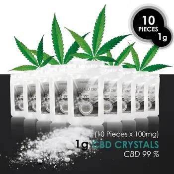 

Cbd Crystal 99,99 pure Cannabidiol Made in Europe from Selected Hemp CO2 Extraction OFFER 1 Gram= 1.000 mg with FREE SHIPPING