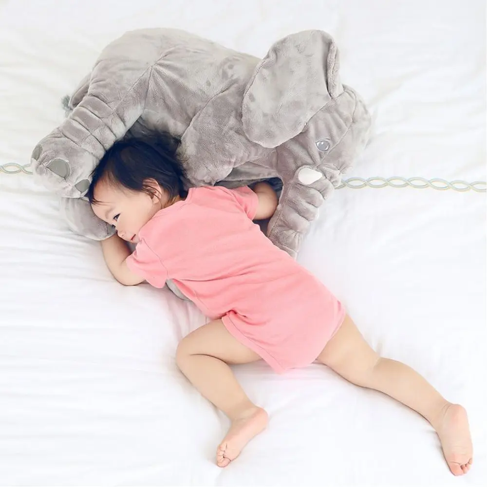 Winter 40cm/60cm Elephant Height Large Plush Doll Toy Kids Sleeping Back Cushion Cute Stuffed Pillow Baby Xmas Gift | Дом и сад