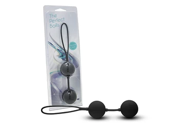

Black vaginal balls with a loop