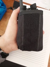 Bolsa de nailon 1000D para exteriores colgante para deportes tácticos, Walkie Talkie Molle militar, bolsa de bolsillo para revistas Mag