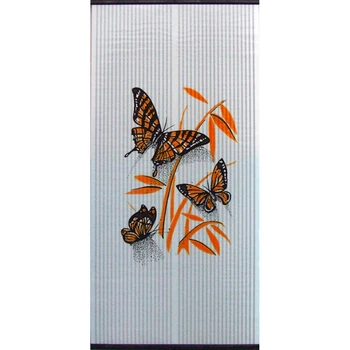 

Wall mounted film heater for home, living room, garden, kitchen, bedrooms "World of Warmth" butterflies red on white