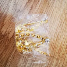 Mini corona princesa Topper de perla de cristal Tiara ornamentos de pelo niños para boda cumpleaños herramientas de decoración para tartas de fiesta