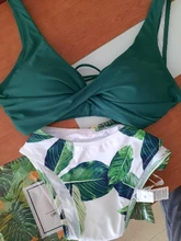Swimsuit Women Bikini-Sets Bathing-Suits Lemon CUPSHE Lace-Up Print Two-Pieces Sexy Yellow