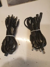 Cable divisor de enchufe de 12v CC 1 hembra A 2 3 4 5 6 8, Cable de alimentación macho, tira Led CCTV