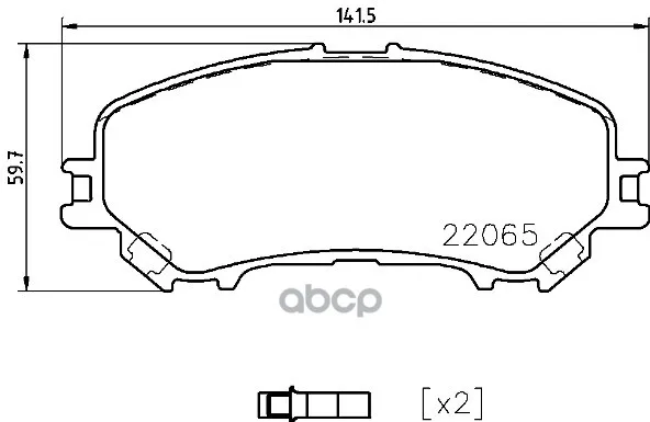 Колодки Дисковые Передние Brembo P56099 Brembo арт. P56099