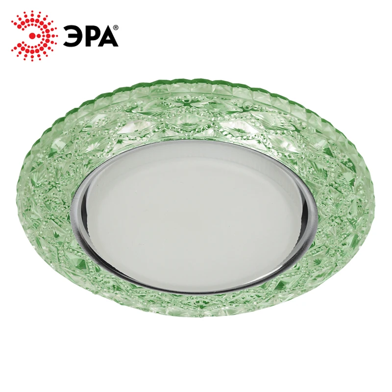 DK LD24 GR/WH Светильник ЭРА декор cо светодиодной подсветкой Gx53, зеленый