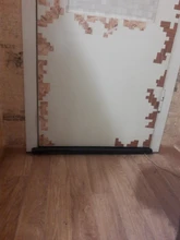 Tira de sellado inferior de Puerta Flexible, 96cm, sellador, burlete, bloqueador de polvo, Protector