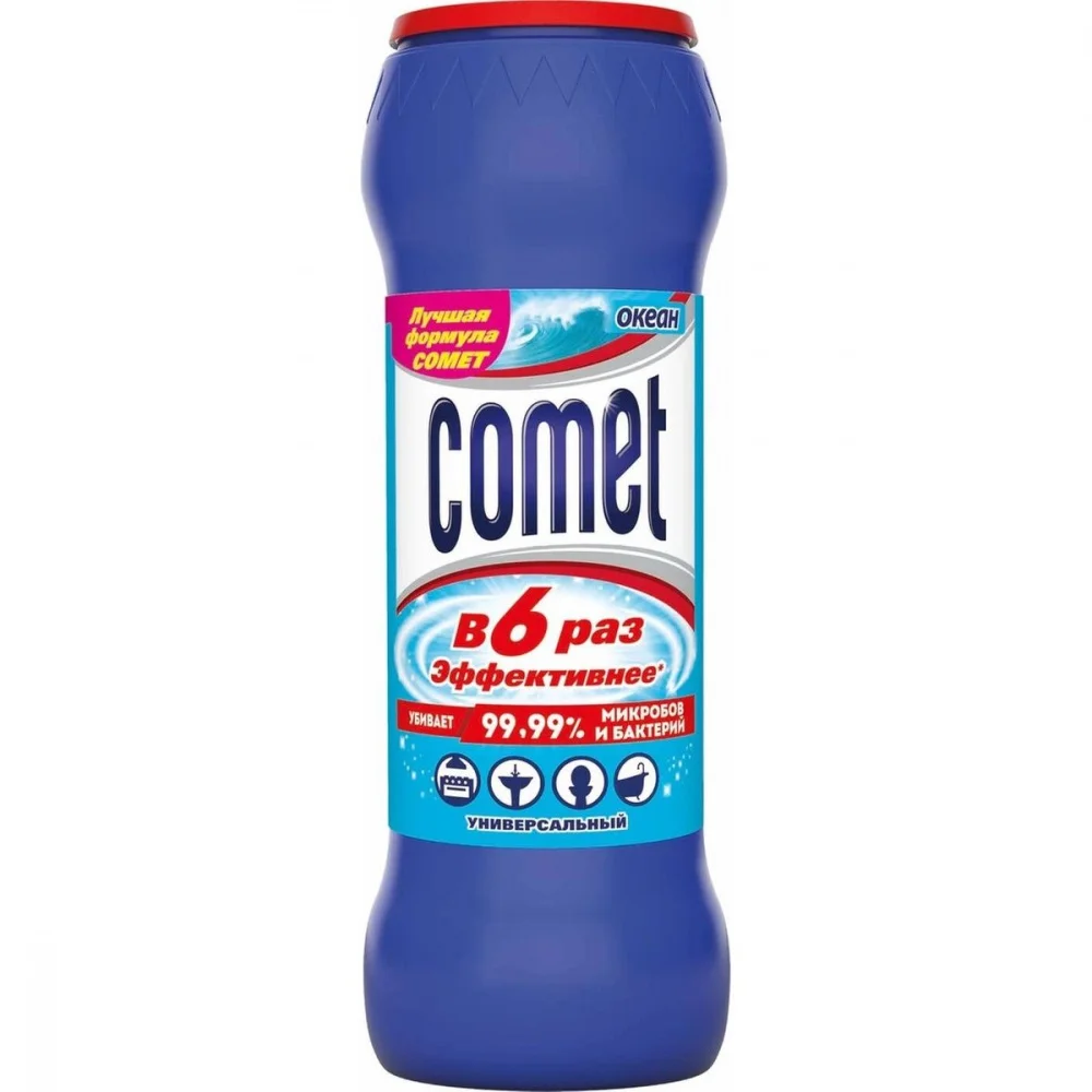 Универсальное чистящее средство comet. Чистящий порошок comet океан, 475 г. Чистящий порошок комет 475г /океан/. Комет без хлора. Универсальный чистящий гель comet 450 мл океанский бриз.