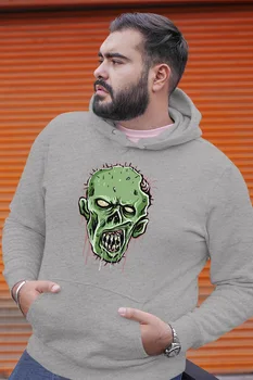 

Angemiel Wear Green Zombie Gray Men 'S Hooded Sweatshirt