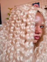 FASHION IDOL-Mechones con cierre, extensiones de cabello sintético rubio, degradado, de plata, gris, de moda, onda de agua, fibra, 20 pulgadas, 9 uds. por paquete