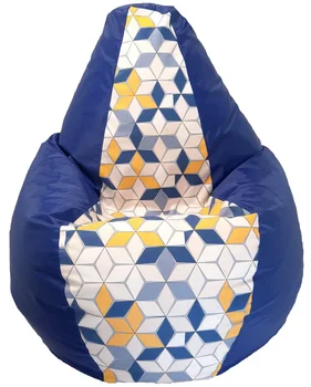 

Frameless chair loftyhome pear XL Oxford/velor Blue