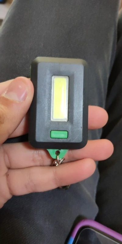 Mini Portable COB LED Flashlight Keychain photo review